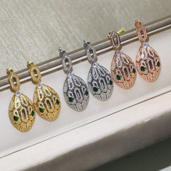 new earrings from european and american major brands personalized retro snake shaped earrings oval snake head earrings, Golden
new earrings from european and american major brands personalized retro snake shaped earrings oval snake head earrings, Golden
