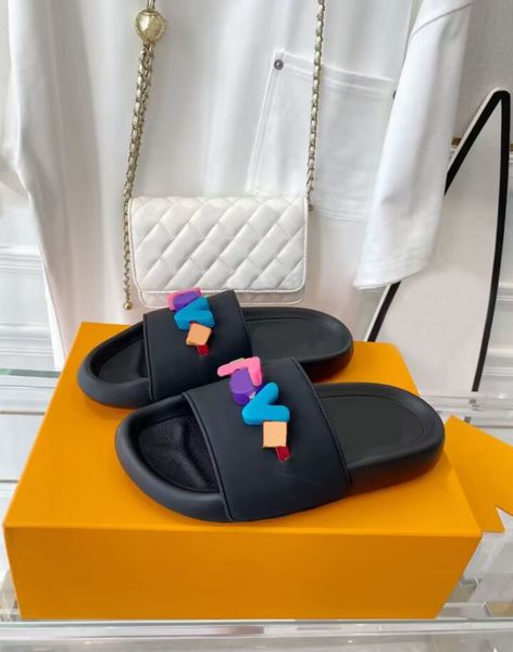 men's women's thick sole slippers fashion colorful slide letter jelly beach sandals bathroom outdoor park casual lightweight shoes, Black
men's women's thick sole slippers fashion colorful slide letter jelly beach sandals bathroom outdoor park casual lightweight shoes, Black
