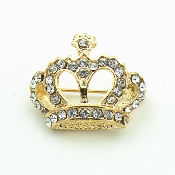 1 inch gold plating clear rhinestone crystal diamante crown or tiara jewelry gift pin brooch for pageant5589107, Gray
1 inch gold plating clear rhinestone crystal diamante crown or tiara jewelry gift pin brooch for pageant5589107, Gray