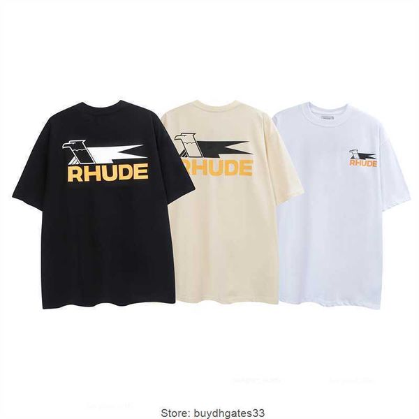 2023 rhude short-sleeved t shirts cotton dove letter printing high street round-neck men's and women's sports t-shirt top, White;black
2023 rhude short-sleeved t shirts cotton dove letter printing high street round-neck men's and women's sports t-shirt top, White;black