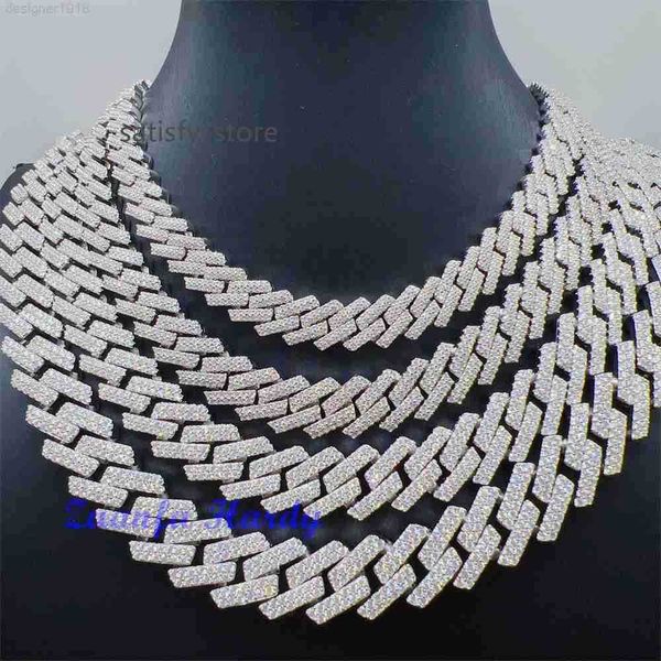 custom hip hop jewelry 10mm 12mm 13.5mm 15mm 20 inches cuban link necklace 2 rows vvs gra certified moissanite chain, Silver
custom hip hop jewelry 10mm 12mm 13.5mm 15mm 20 inches cuban link necklace 2 rows vvs gra certified moissanite chain, Silver
