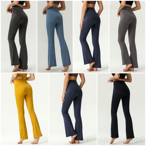lu align lu yoga women mini flared pant tight fitness bell bottoms high elasticity athletic sweatpants wunder train naked workout long pants, White;red
lu align lu yoga women mini flared pant tight fitness bell bottoms high elasticity athletic sweatpants wunder train naked workout long pants, White;red