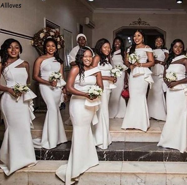 south african nigeria bridesmaid dresses modern white satin long mermaid plus size maid of honor gowns elegant one shouler slim fit wedding, White;pink
south african nigeria bridesmaid dresses modern white satin long mermaid plus size maid of honor gowns elegant one shouler slim fit wedding, White;pink