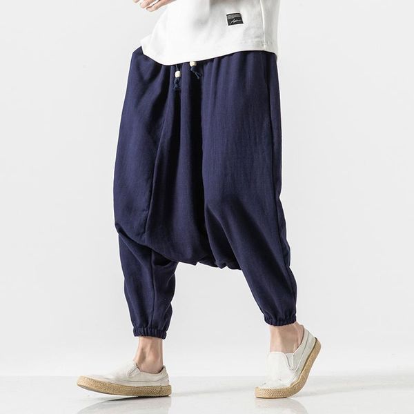 pants 2022 men drop crotch wide legs pants mens chinese style linen harem pants male hiphop streetwear joggers cross trousers, Black
pants 2022 men drop crotch wide legs pants mens chinese style linen harem pants male hiphop streetwear joggers cross trousers, Black