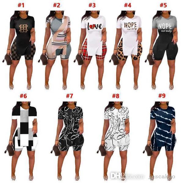 summer sports tracksuits women fashion pattern printed split short sleeved t-shirt desinger 2 piece set shorts outfits, Gray
summer sports tracksuits women fashion pattern printed split short sleeved t-shirt desinger 2 piece set shorts outfits, Gray