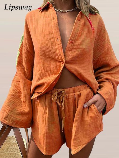 dress fashion flare sleeve buttoned lapel shirt and tieup shorts suits women summer fashion solid color two piece sets female outfits, White
dress fashion flare sleeve buttoned lapel shirt and tieup shorts suits women summer fashion solid color two piece sets female outfits, White
