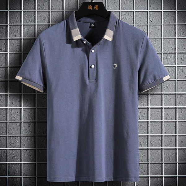 men's t-shirts small stand collar men's cotton short sleeved t-shirt men's business casual collar embroidered summer polo shi, White;black
men's t-shirts small stand collar men's cotton short sleeved t-shirt men's business casual collar embroidered summer polo shi, White;black