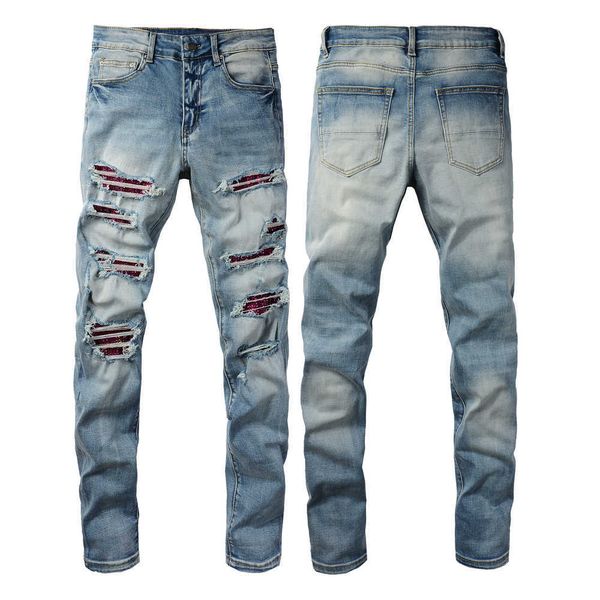 23ss designer jeans mens jeanpants distressed ripped skinny men jean slim motorcycle moto biker causal mans vintage denim pants 17, Blue
23ss designer jeans mens jeanpants distressed ripped skinny men jean slim motorcycle moto biker causal mans vintage denim pants 17, Blue