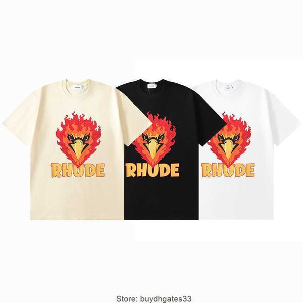 2023ss summer new rhude t shirts eagle flame eagle short sleeve t-shirt men's and women's fashion, White;black
2023ss summer new rhude t shirts eagle flame eagle short sleeve t-shirt men's and women's fashion, White;black