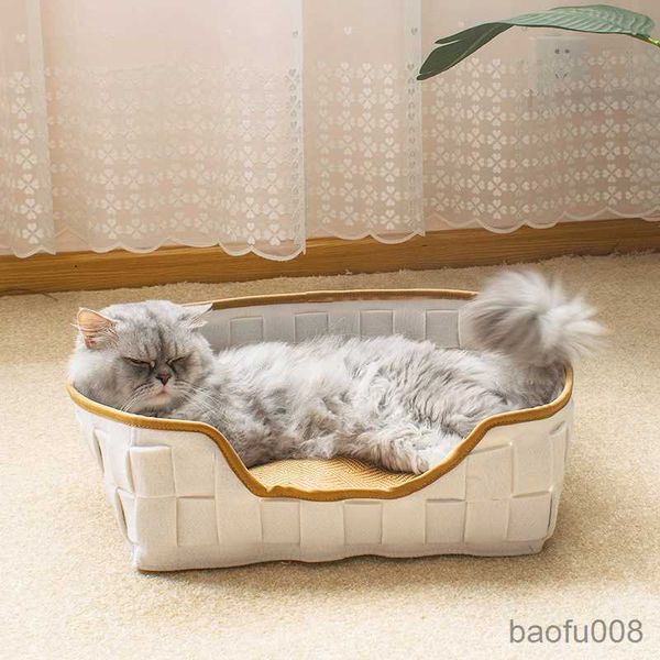 cat carriers houses pets bed sofa felt cozy nest baskets round square removable cushion cat mat beds r230608
cat carriers houses pets bed sofa felt cozy nest baskets round square removable cushion cat mat beds r230608