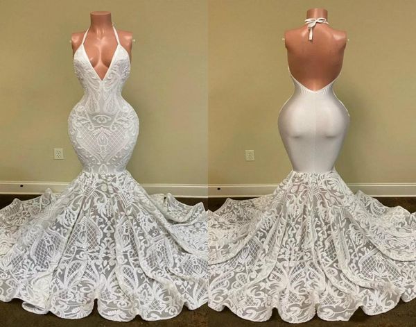 2020 mermaid prom dresses halter lace sequined appliqued backless evening dress custom made special occasion gowns plus size4193319, Black
2020 mermaid prom dresses halter lace sequined appliqued backless evening dress custom made special occasion gowns plus size4193319, Black