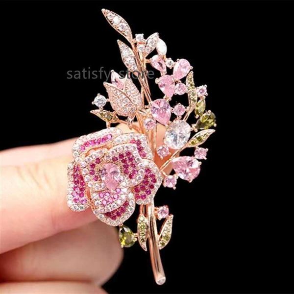 new pink gemstone rose brooch suit coat shirt flower pin fashion brooch accessories for women, Gray
new pink gemstone rose brooch suit coat shirt flower pin fashion brooch accessories for women, Gray