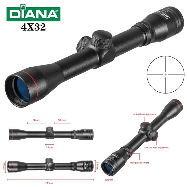 diana tactical 4x32 riflescope crosshair reticle optical sight portable pocket mirror spotting scope for rifle hunting airsoft
diana tactical 4x32 riflescope crosshair reticle optical sight portable pocket mirror spotting scope for rifle hunting airsoft