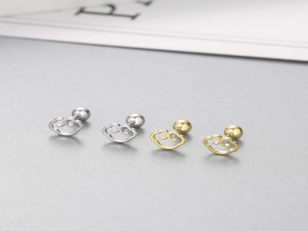 yingbaida chinese style safety lock women039s 925 silver mini xiangyun screw earrings1286052, Golden;silver
yingbaida chinese style safety lock women039s 925 silver mini xiangyun screw earrings1286052, Golden;silver