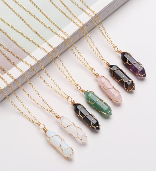 hexagonal cylindrical crystal necklace natural stone pendant wire wrap stone necklace for women men jewelry8641857, Silver
hexagonal cylindrical crystal necklace natural stone pendant wire wrap stone necklace for women men jewelry8641857, Silver