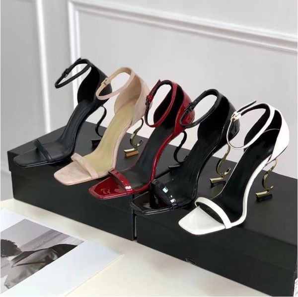 opyum stiletto heels metal letters sandal designer women sandals party wedding outdoor heels patent leather sandals, Black
opyum stiletto heels metal letters sandal designer women sandals party wedding outdoor heels patent leather sandals, Black