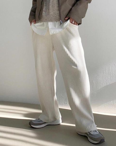 pants white slid color pants men's loose corduroy elastic waist casual plus size trousers male streetwear fashion, Black
pants white slid color pants men's loose corduroy elastic waist casual plus size trousers male streetwear fashion, Black