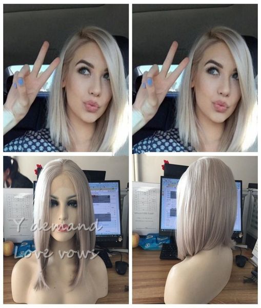 short bob hair silver platinum blonde lace front lace wigs synthetic ash blonde straight heat resistant fiber wigs middle parting 1881900, Black
short bob hair silver platinum blonde lace front lace wigs synthetic ash blonde straight heat resistant fiber wigs middle parting 1881900, Black