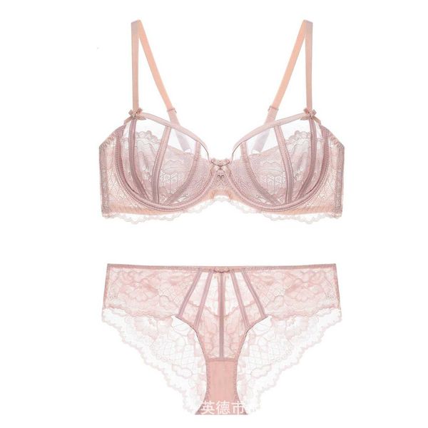 french lace large size bra underwear anti-sagging set female sense of ultra-thin breasts show small, Red;black
french lace large size bra underwear anti-sagging set female sense of ultra-thin breasts show small, Red;black
