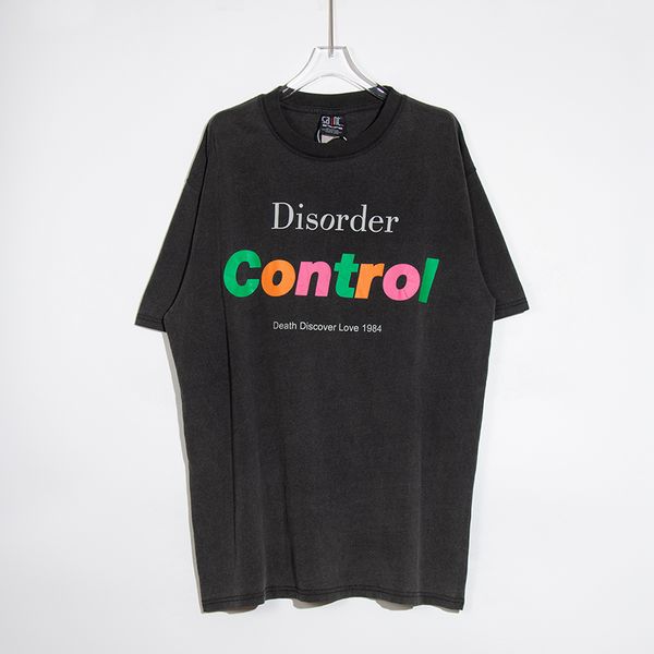 23ss new washed vintage letters t-shirt printing high street cotton loose t shirt for men, Black;brown
23ss new washed vintage letters t-shirt printing high street cotton loose t shirt for men, Black;brown