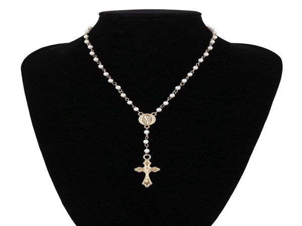 catholic rosary beads cross necklace women statement religious jewelry gold lin chain multilayers choker necklace vintage4219414, Silver
catholic rosary beads cross necklace women statement religious jewelry gold lin chain multilayers choker necklace vintage4219414, Silver