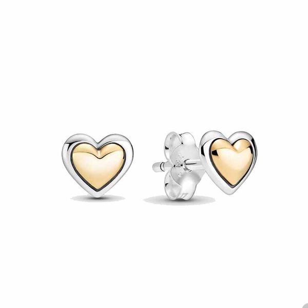 domed golden heart stud earrings for pandora authentic sterling silver wedding party jewelry designer earring set for women gold love earrin, Golden;silver
domed golden heart stud earrings for pandora authentic sterling silver wedding party jewelry designer earring set for women gold love earrin, Golden;silver
