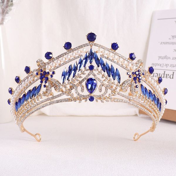 princess queen crystal tiara crown elegant headwear tiara wedding hair dress jewelry accessories, White;golden
princess queen crystal tiara crown elegant headwear tiara wedding hair dress jewelry accessories, White;golden