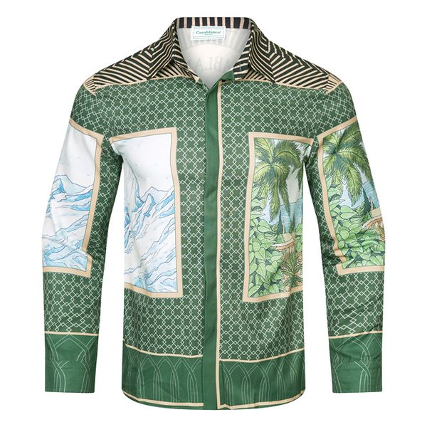 luxury designer men's dress sleeve shirts fashion new casablanca summer casual print shirt men's slim long sleeve shirt 08, White;black
luxury designer men's dress sleeve shirts fashion new casablanca summer casual print shirt men's slim long sleeve shirt 08, White;black