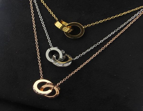 2019 whole gold plated double rings pendant necklace choker 316l stainless steel two circle rings necklace jewelry for women5870353, Silver
2019 whole gold plated double rings pendant necklace choker 316l stainless steel two circle rings necklace jewelry for women5870353, Silver