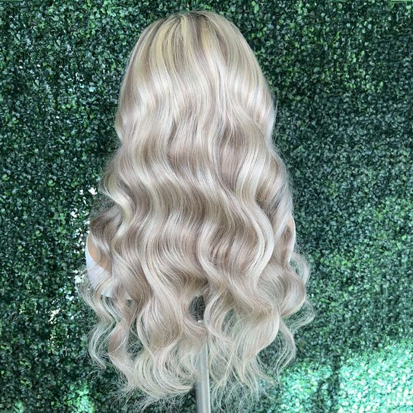 woman synthetic ash blonde wig with dark roots 13x4 body wave lace front wigs for black women transparent lace frontal cosplay 230524, Black;brown
woman synthetic ash blonde wig with dark roots 13x4 body wave lace front wigs for black women transparent lace frontal cosplay 230524, Black;brown