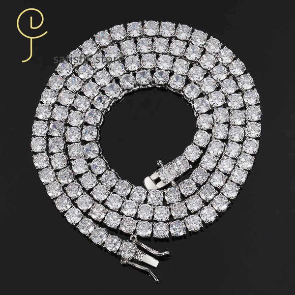 selling 3mm 4mm 5mm 6mm excellent jewelry copper diamond zircon cz iced bling men women hip hop tennis chain necklace, Silver
selling 3mm 4mm 5mm 6mm excellent jewelry copper diamond zircon cz iced bling men women hip hop tennis chain necklace, Silver