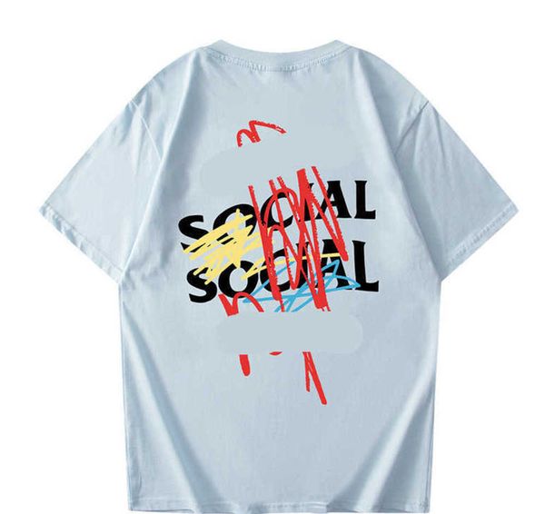 fashion trend brand assc t-shirt antisocial club colored pen graffiti alphabet print short sleeve cotton t-shirt for men and women outdoor c, White;black
fashion trend brand assc t-shirt antisocial club colored pen graffiti alphabet print short sleeve cotton t-shirt for men and women outdoor c, White;black
