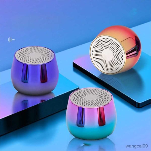 Image of Portable Speakers Wireless Small Steel Music Player Portable Sound For Outdoor Travel Speaker Palm-sized Speaker For R230608