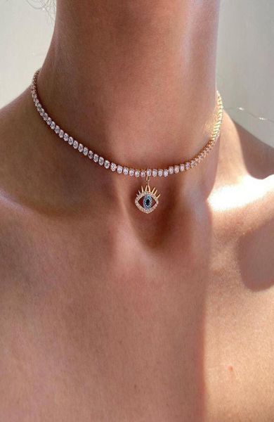 s3070 fashion jewelry evil eye necklace for women rhinestone chain blue eyes pendant choker necklaces9990086, Silver
s3070 fashion jewelry evil eye necklace for women rhinestone chain blue eyes pendant choker necklaces9990086, Silver
