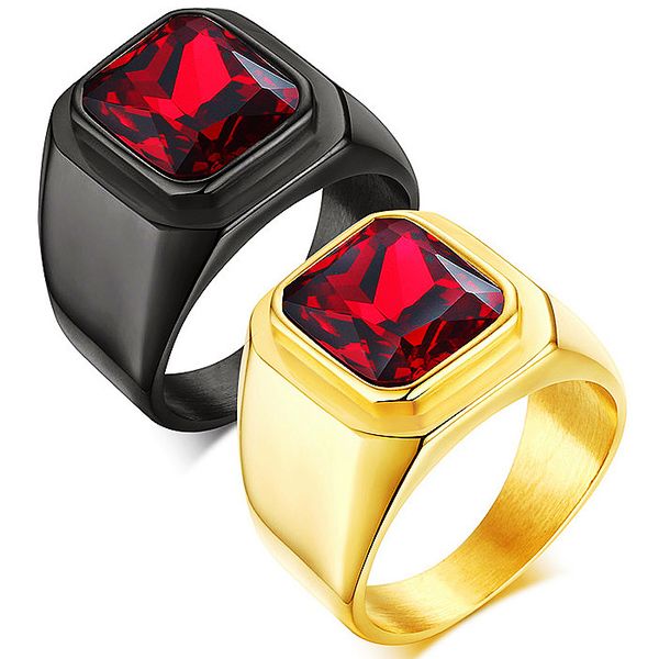 men's rings stainless steel stainless steel square red cubic zirconia ring for men gentlmen boss jewelry party gift yw176rc-321, Golden;silver
men's rings stainless steel stainless steel square red cubic zirconia ring for men gentlmen boss jewelry party gift yw176rc-321, Golden;silver