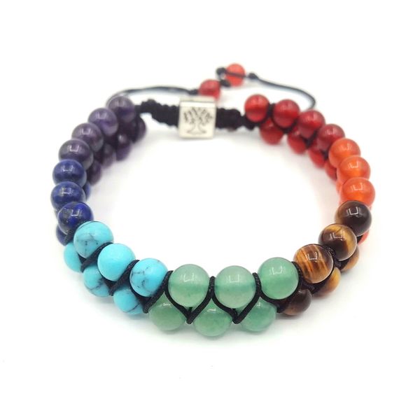 jln seven chakra 6mm stone life tree charm yoga bracelet antique om accessory double layer braided adjustable healing bracelets for man woma, Black
jln seven chakra 6mm stone life tree charm yoga bracelet antique om accessory double layer braided adjustable healing bracelets for man woma, Black