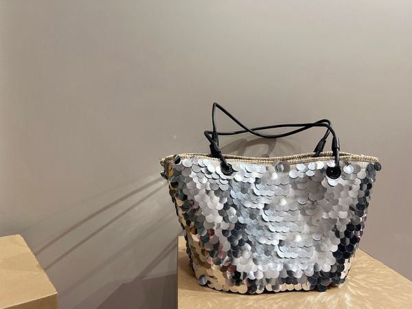 fashion shopping bag women's classic sequin tote large capacity handbag lafite woven bag luxury designer bag
fashion shopping bag women's classic sequin tote large capacity handbag lafite woven bag luxury designer bag