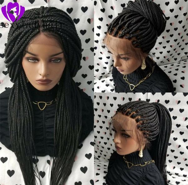 200 density box braids lace front wigs for american black women long blackbrownblonde braided wig with natural hairline1102566, Black;brown
200 density box braids lace front wigs for american black women long blackbrownblonde braided wig with natural hairline1102566, Black;brown