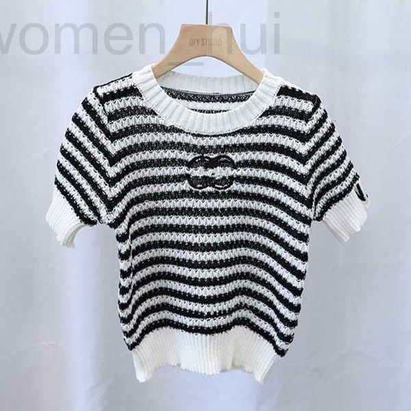 women's knits & tees designer new 2023 french brand womens sweater autumn round neck striped fashion letter embroidery high end jacquar, White
women's knits & tees designer new 2023 french brand womens sweater autumn round neck striped fashion letter embroidery high end jacquar, White