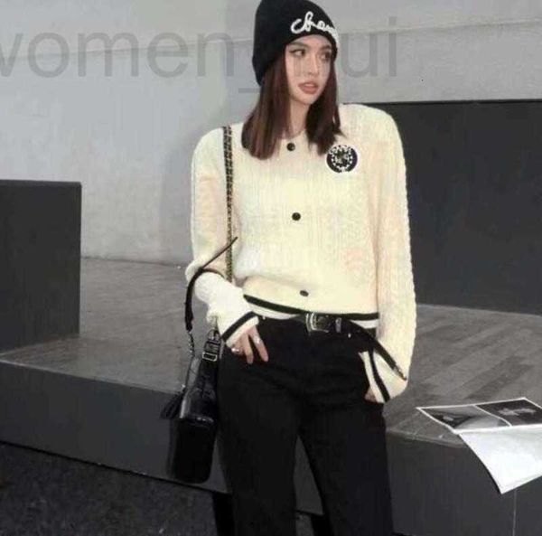 women's sweaters designer 23ss spring new casual fashion crew neck knitwear women womens clothing, White;black
women's sweaters designer 23ss spring new casual fashion crew neck knitwear women womens clothing, White;black