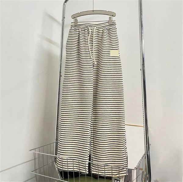 luxury striped womens pants high rise drawstring straight trousers fashion sports casual street style pants, Black
luxury striped womens pants high rise drawstring straight trousers fashion sports casual street style pants, Black
