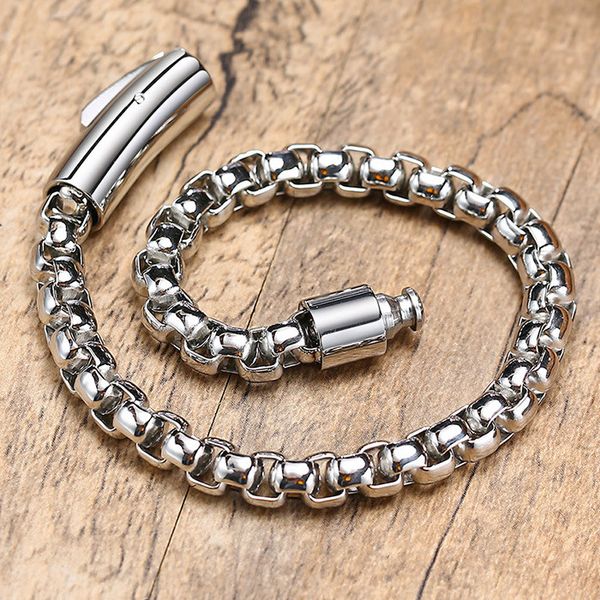 vintage mens bracelet stainless steel pearl shaped link chain braid bracelets punk jewelry for men boyfriend yw129br-642, Black
vintage mens bracelet stainless steel pearl shaped link chain braid bracelets punk jewelry for men boyfriend yw129br-642, Black