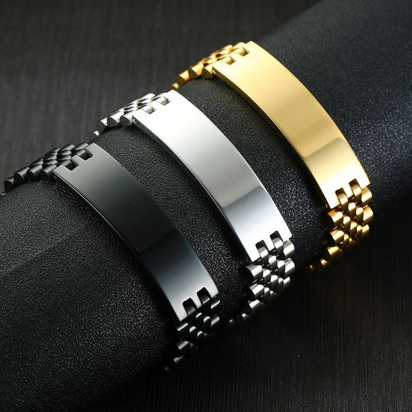 15mm vintage mens bracelet stainless steel watch belt shaped link chain braid bracelets punk jewelry for men boyfriend width yw159br-697, Black
15mm vintage mens bracelet stainless steel watch belt shaped link chain braid bracelets punk jewelry for men boyfriend width yw159br-697, Black