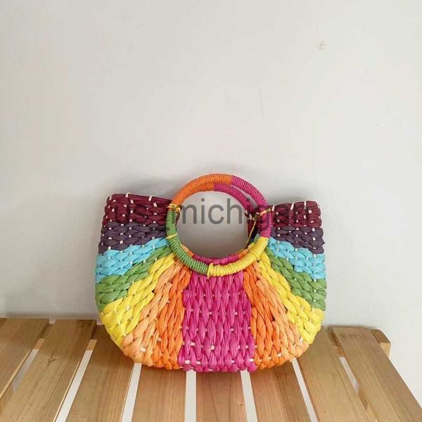 evening bags bohemia colourful contrasting colors women handwoven straw bag round handle half moon shape ladies handbag summer beach totes j
evening bags bohemia colourful contrasting colors women handwoven straw bag round handle half moon shape ladies handbag summer beach totes j