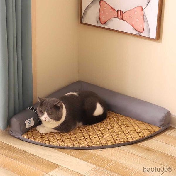 cat carriers houses pet cat bed mat cooling cat nest summer cat house comfortable rattan removable washable pet home r230608
cat carriers houses pet cat bed mat cooling cat nest summer cat house comfortable rattan removable washable pet home r230608