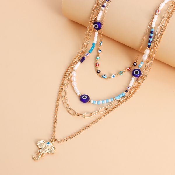 designer jewlery bohemian street saesthetically multi-layered heart-shaped devil's eye like nose beads necklace woman jewelry gifts for, Silver
designer jewlery bohemian street saesthetically multi-layered heart-shaped devil's eye like nose beads necklace woman jewelry gifts for, Silver