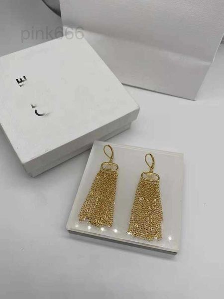 charm designer letter tassel chain fashion earrings brass material 925 silver needle female 5y1h, Golden
charm designer letter tassel chain fashion earrings brass material 925 silver needle female 5y1h, Golden