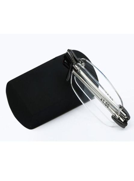 folding rimless reading glasses portable foldable eyeglasses case pocket women men eyewear black frameless eye reader 1040 st4822440
folding rimless reading glasses portable foldable eyeglasses case pocket women men eyewear black frameless eye reader 1040 st4822440