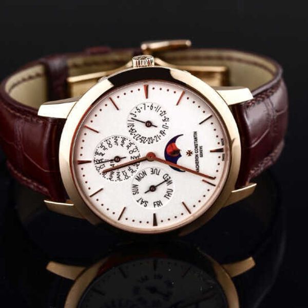 formal classic luxury wrist watches v c 43175 mechanical men's dial rose gold material concise steady first-choice gift, Slivery;brown
formal classic luxury wrist watches v c 43175 mechanical men's dial rose gold material concise steady first-choice gift, Slivery;brown