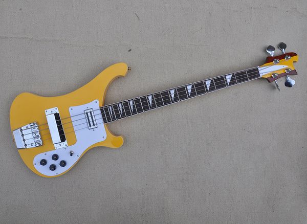 4 strings yellow electric bass guitar with rosewood fretboard customizable
4 strings yellow electric bass guitar with rosewood fretboard customizable